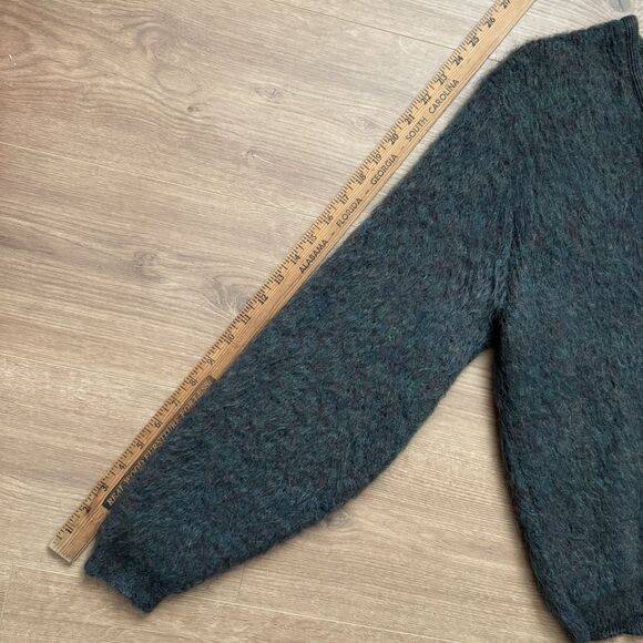 Vintage 60s University Shop Al Baskin Mohair Wool Sweater V-Neck Sz M USA Cobain - Picture 8 of 9